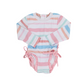 Stripe Longsleeve 1pc Swimsuit