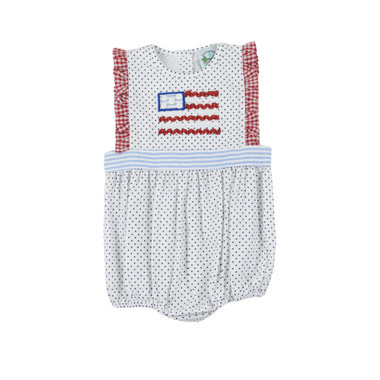 USA Flag Girls Bubble