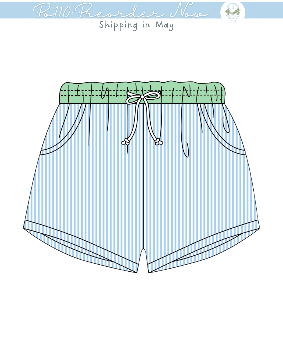 PO110: Preppy Swim Trunks