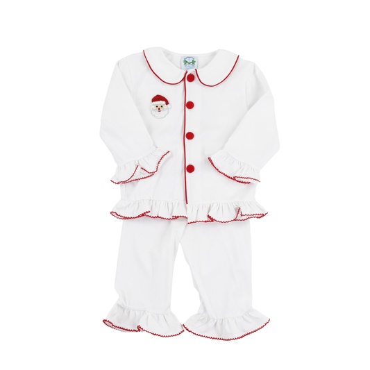 White Saint Nick Girl Lounge Set