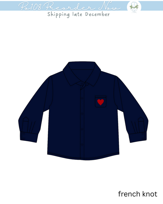 PO108: My Little Love Button Down