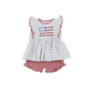 USA Flag Girl Short Set