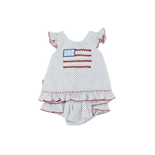 USA Flag Bloomer Set