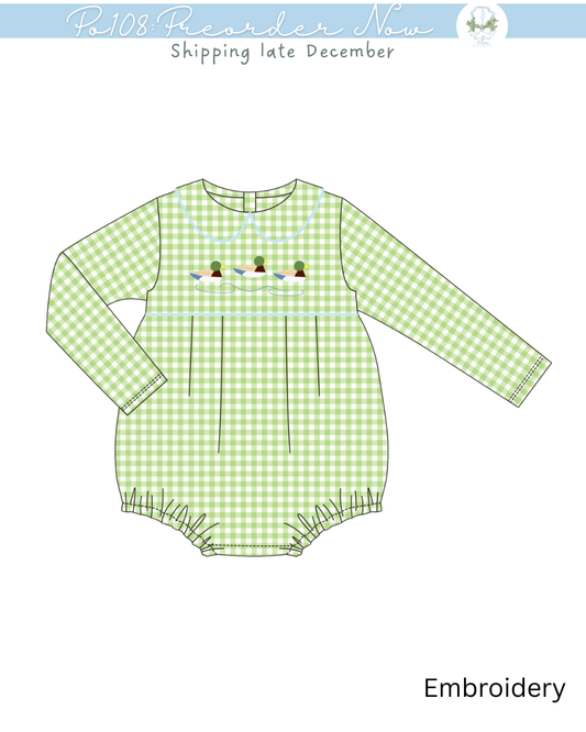 PO108: Mallard Embroidered Boys Bubble