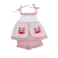 Swiss Dot Crab Girl Short Set