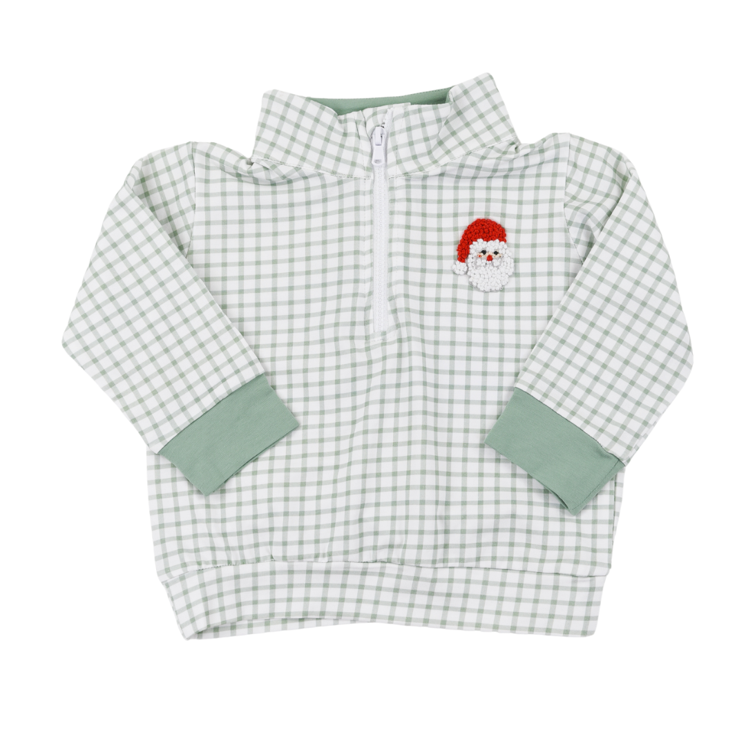 Saint Nick Gingham Pullover