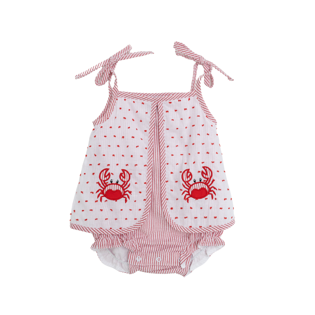 Swiss Dot Crab Girl Bubble
