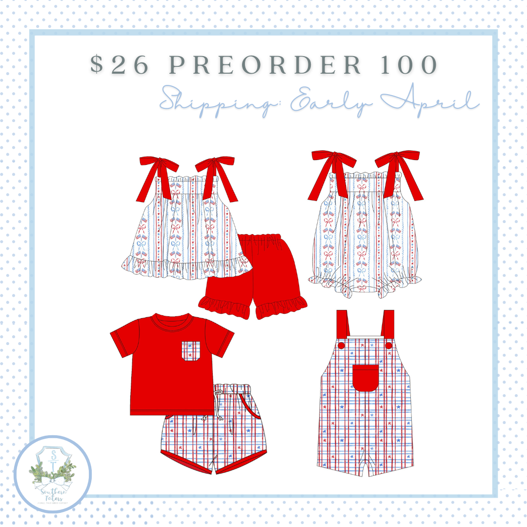 PO100 -  Red, White, & Cute