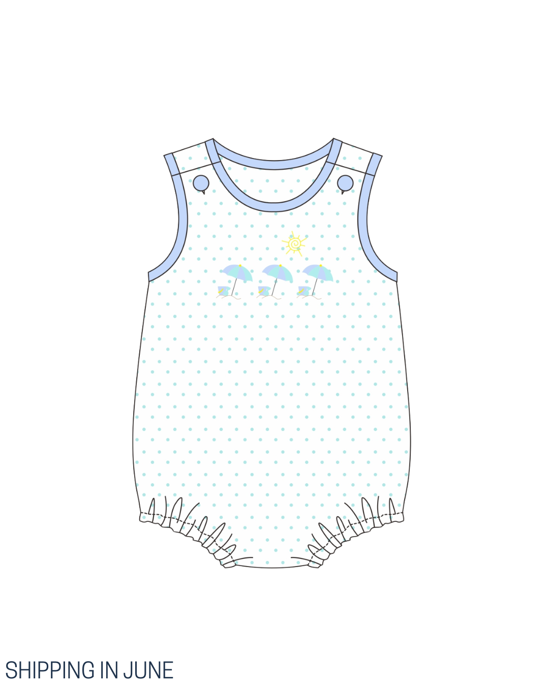 PO111: Beach Umbrellas Boy Bubble