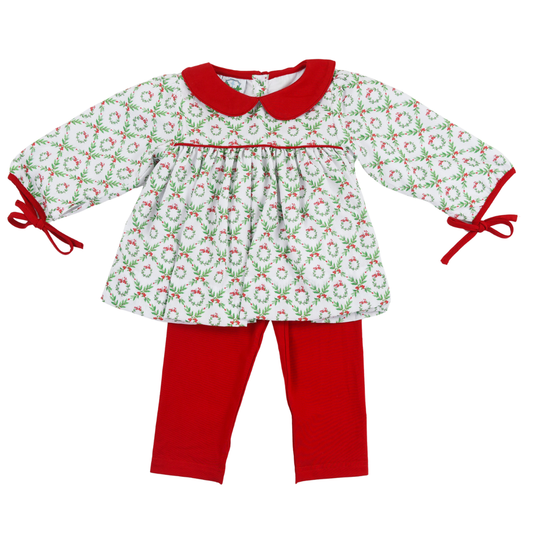Wreath and Ribbons Pants Set