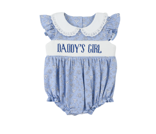 Daddy's Girl Smocked Bubble