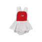 Swiss Dot Flag Girl Bubble