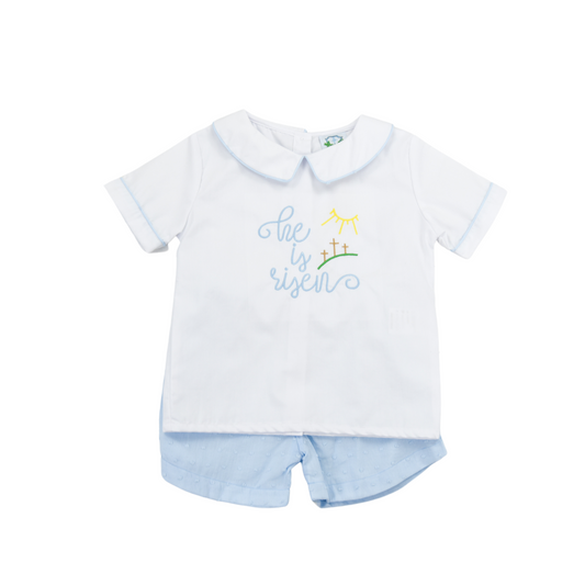 He is Risen Boy Short Set
