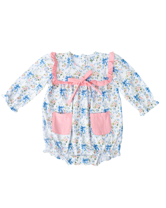 Bows and Blues Girls Bubble