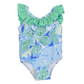 Floral 1pc Ruffle Swimsuit