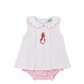 French Knot Pink Rabbit Bloomer Set