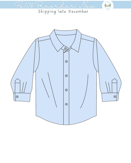 PO108: Greenwich Garden Boys Button Down