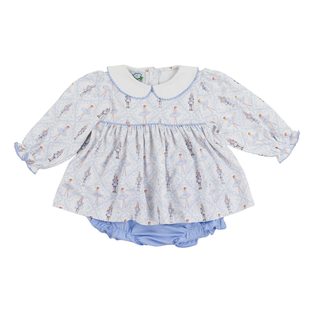 Blue Nutcracker Bloomer Set