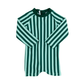 Green & Mint Stripe Boys Swim Suit
