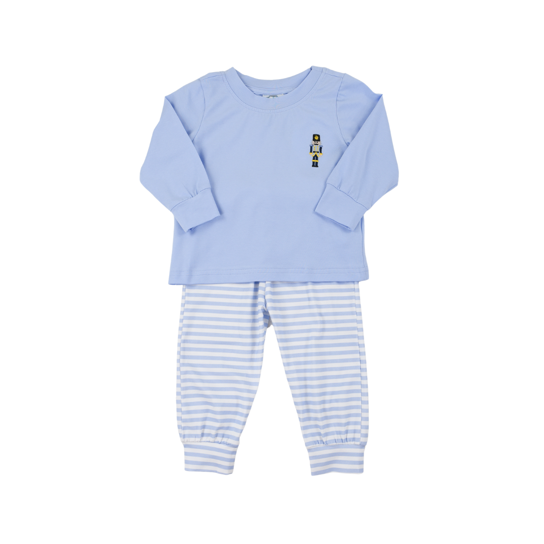 Blue Nutcracker Boy Jogger Set
