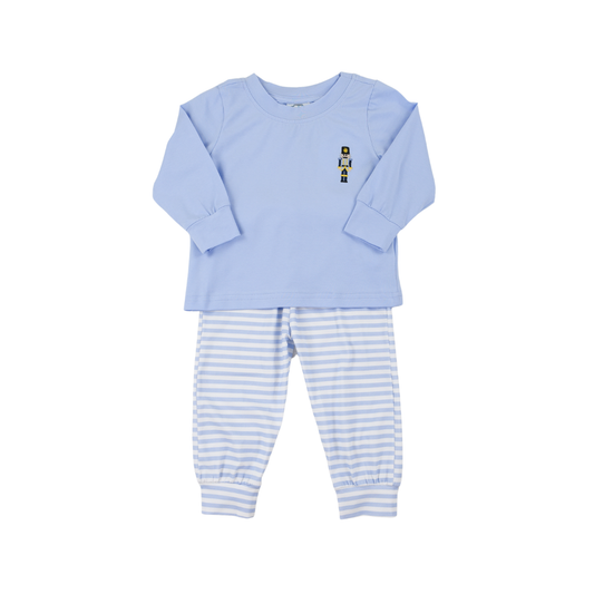 Blue Nutcracker Boy Jogger Set