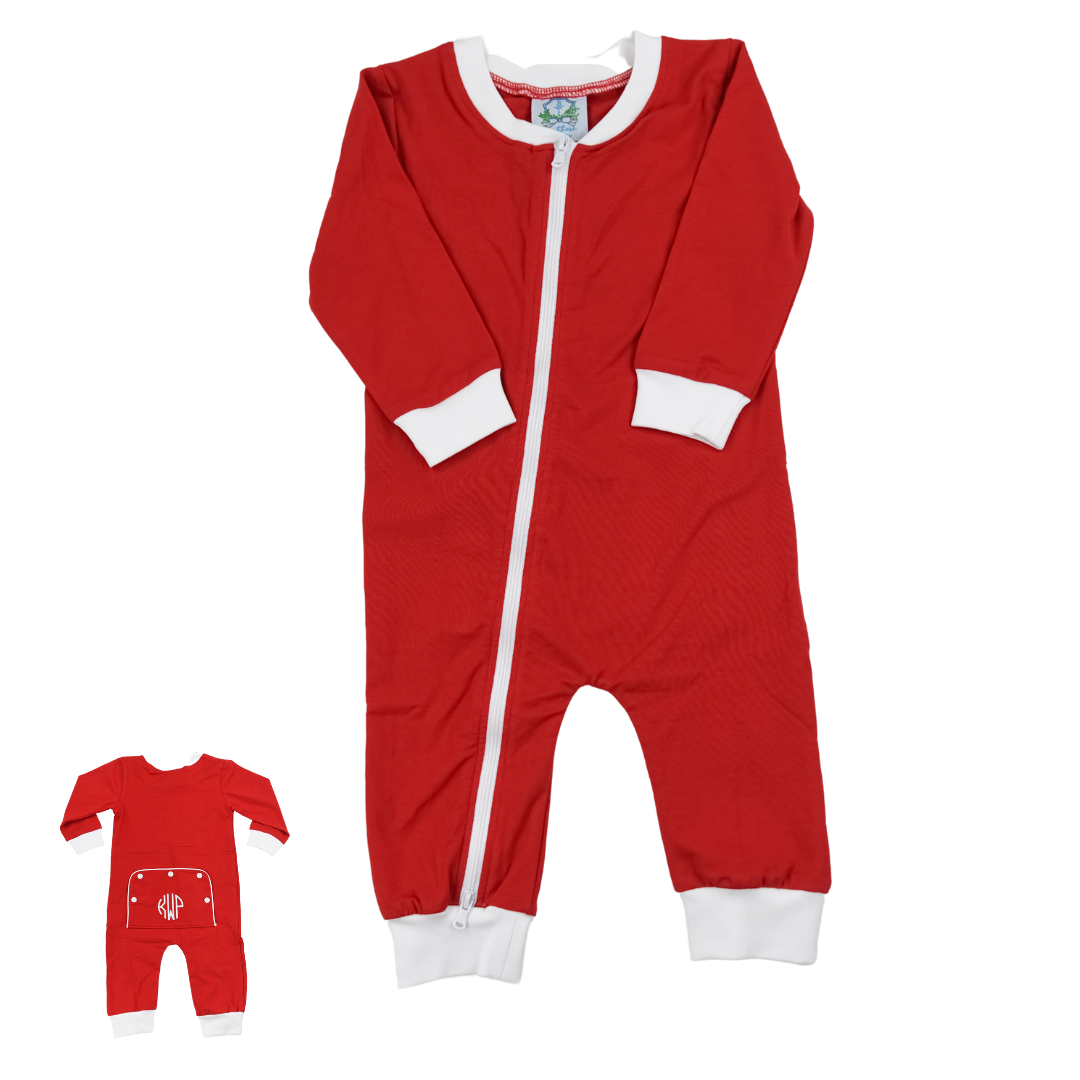 Classic Red Boys Zippy Pajama