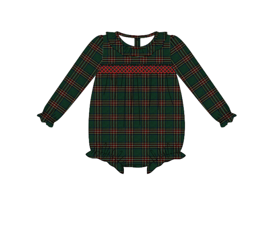 Holly Tartan Girls Bubble