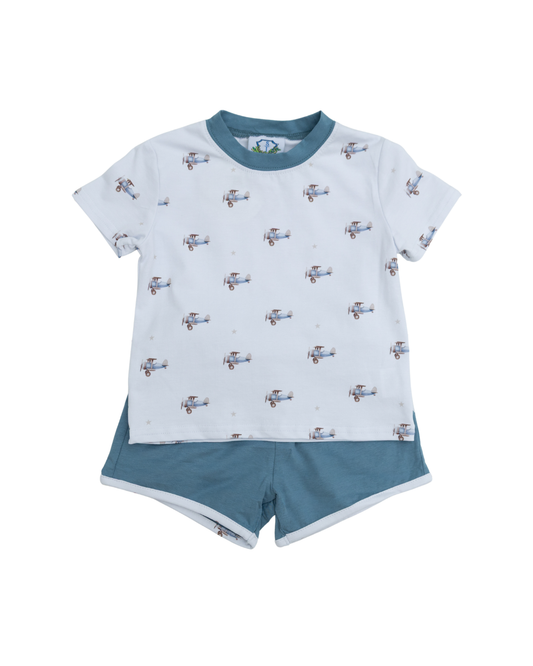 Little Propellers Boys Short Set