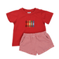 French Knot Crayons Boy Short Set
