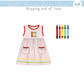 PO102: French Knot Crayons Dress