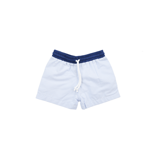 Boy Blue Stripe Swim Regular Shorts