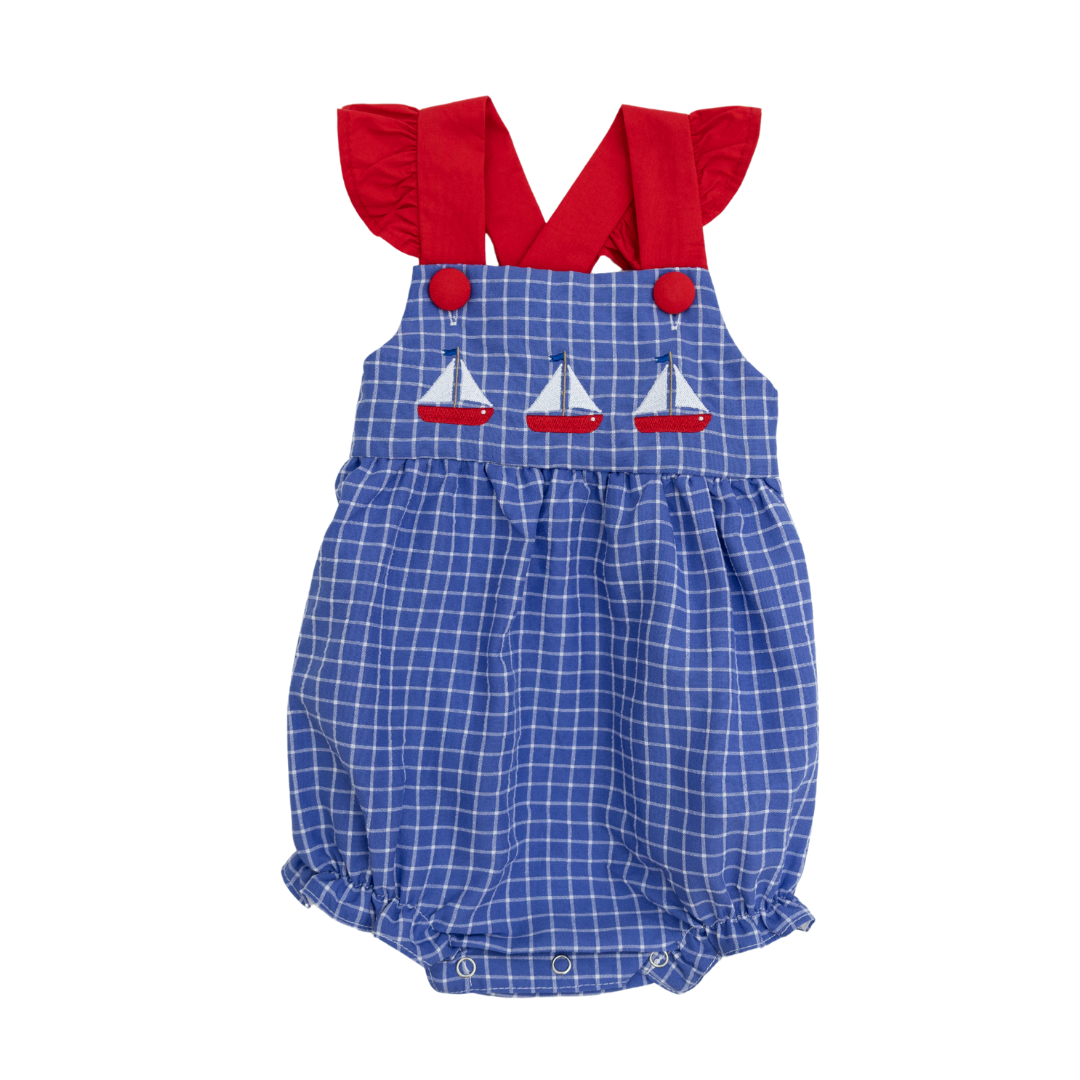 Summer Sailboats Girl Bubble