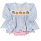 Gingham Smocked Turkey Bloomer Set