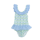 Preppy One Piece Scalloped Swimsuit