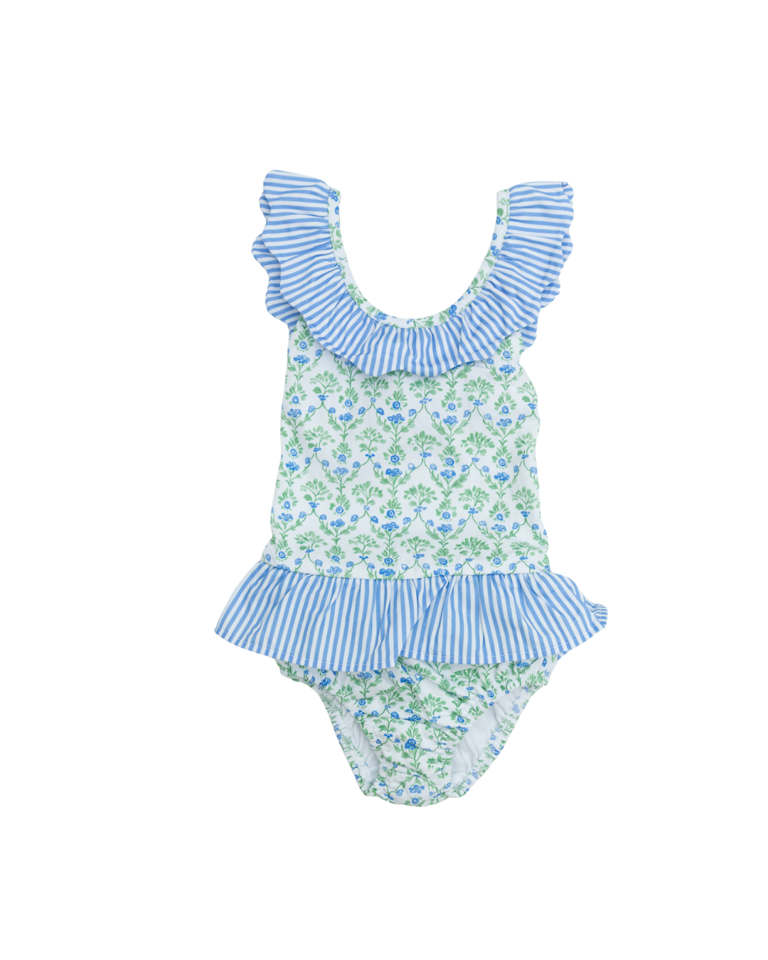 Preppy One Piece Scalloped Swimsuit