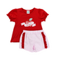 Back 2 School Ribbon Girls Short Set