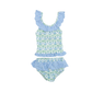 Preppy Two Piece Scalloped Swimsuit
