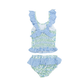 Preppy Two Piece Scalloped Swimsuit