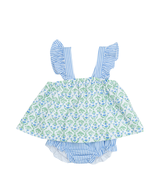 Preppy Girl Diaper Set