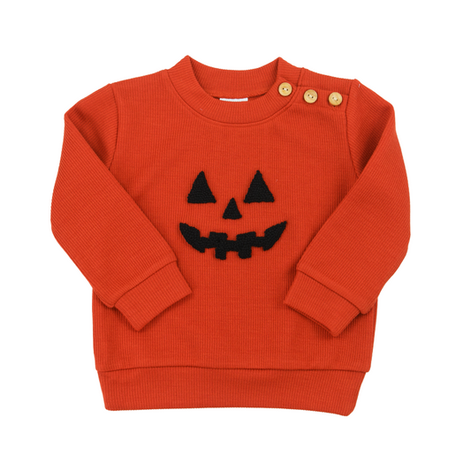 Orange Jack-O-Lantern Sweater