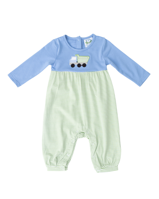 Dump Truck Applique Romper