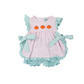 Mint Pumpkin Girl Bubble Short Set