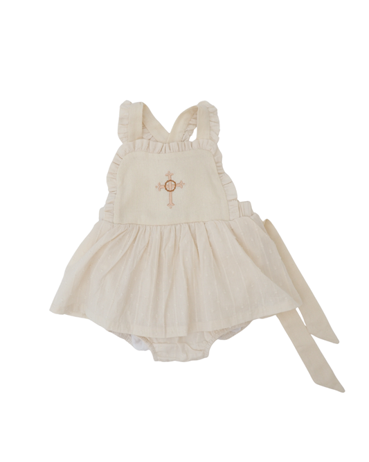 Linen Cross Skirted Bubble