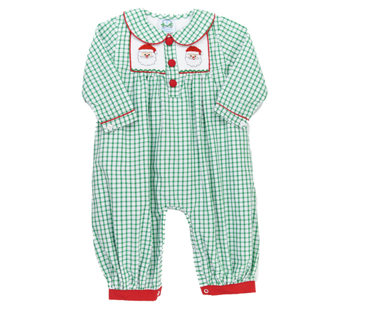 Smocked Santa Boy Romper