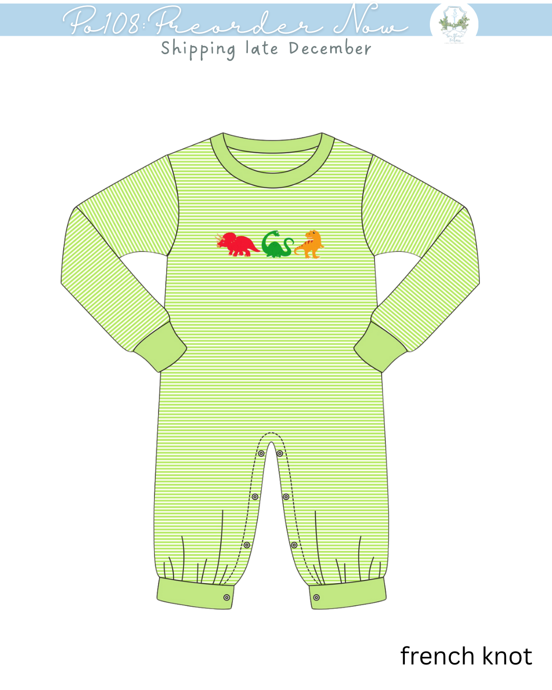 PO108: Dino Boys Romper