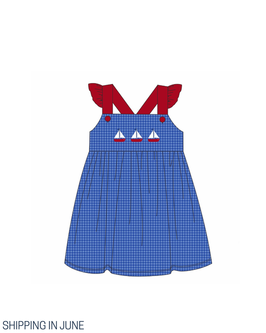 PO111: Summer Sailboats Dress