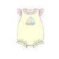 Sailboat Applique Girls Bubble