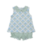 Spring in Bloom Girl Bubble Short Set
