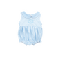 Blue Stripe Sleeveless Collard Bubble