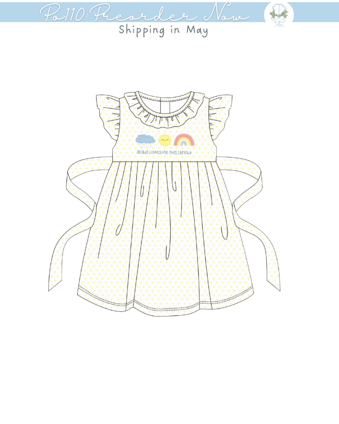 PO110: Jesus Loves Me Dress